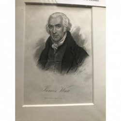 James Watt - Stahlstich, 1850